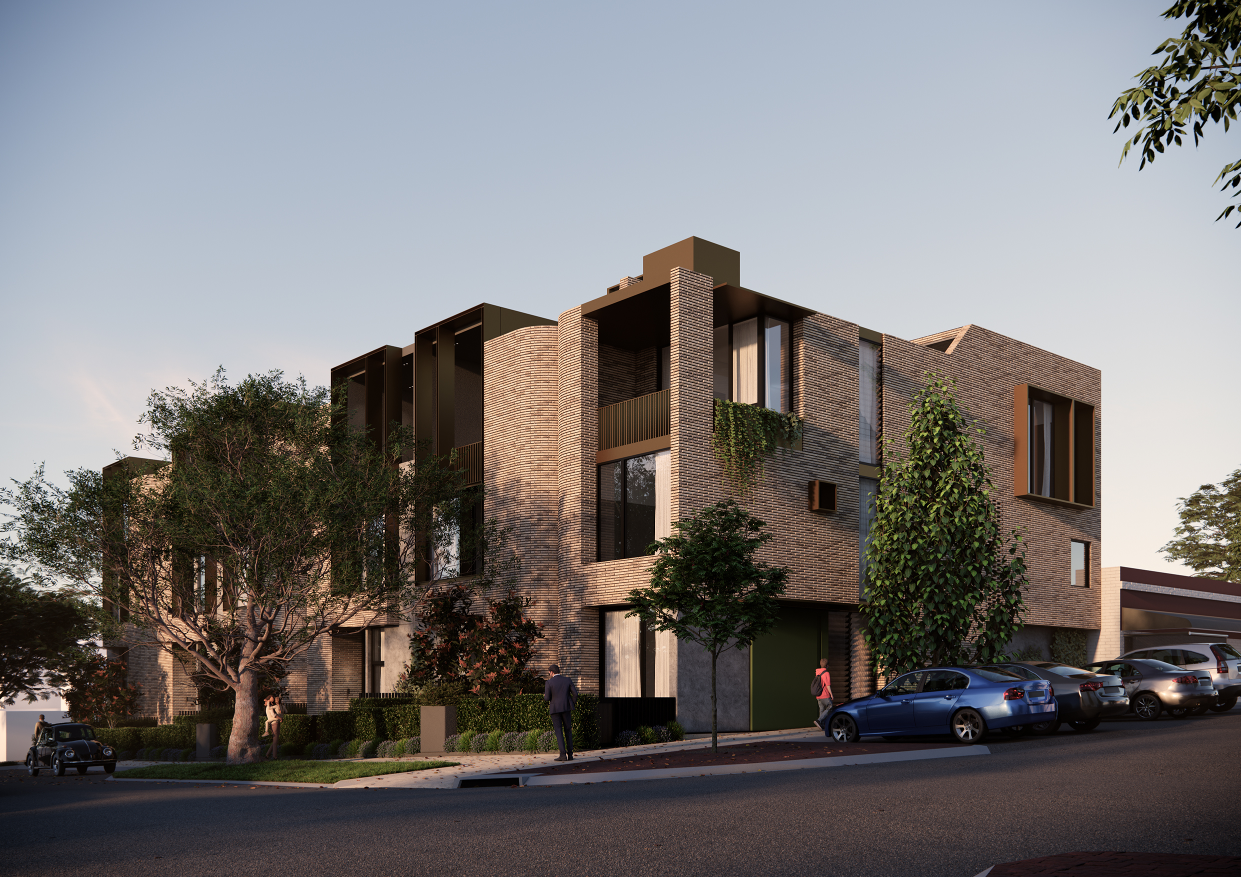 Filaro street elevation from the corner