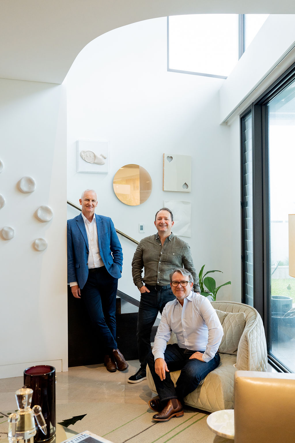 The founders of Oke and Tempo, from left: Paul Lakey, Tempo Advisory; Adam Shephard and Cameron Shephard, Okeland Communities